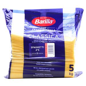意大利进口Barilla百味来5#传统意大利面5kg直面意面spaghetti