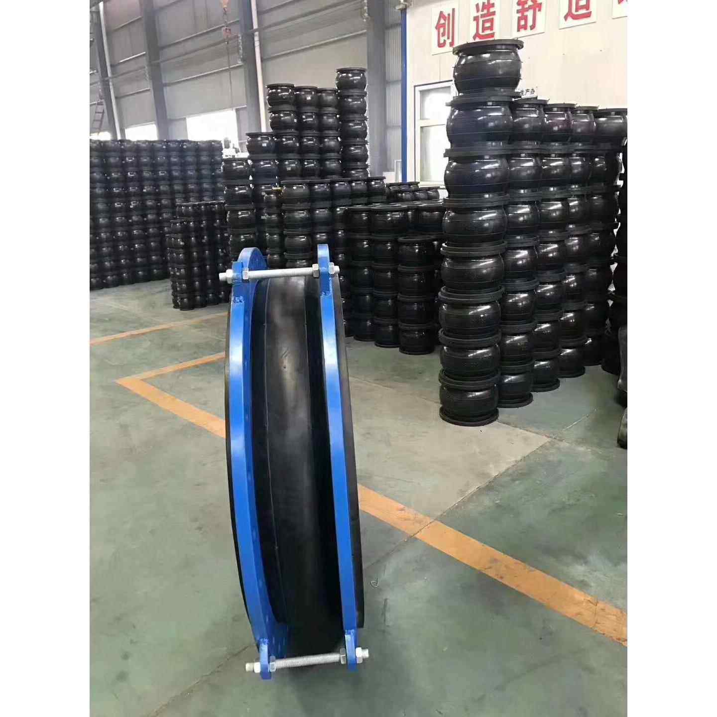 厂家非金属橡胶补偿器膨胀节大口径橡胶软接头 防拉托橡胶软连接