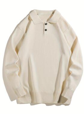 K 53555 Men's Polo Collar Knit 翻领针织衫