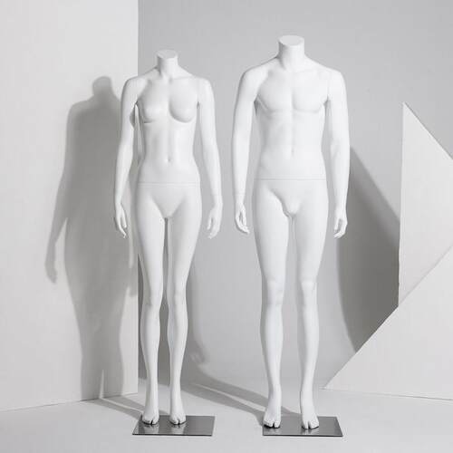 哑光白全身模特道具女服装店女装展示架橱窗拍摄男女情侣模特架子