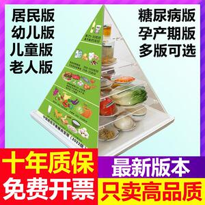 2022新版膳食宝塔模型中国居民平衡金字塔营养指导彷真食物交换份
