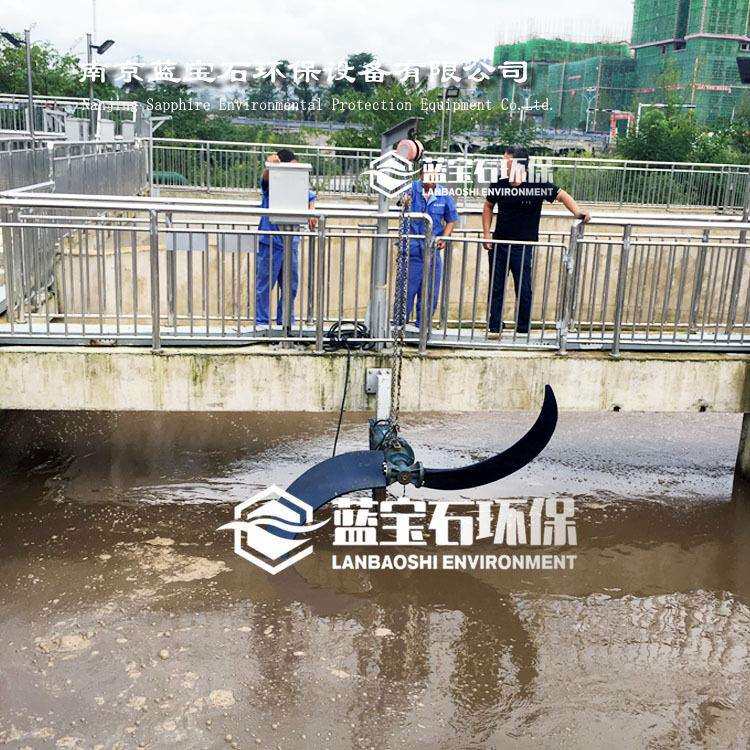 低速潜水推流器工作原理及如何安装CAD图纸 污水处理厂环形池低推