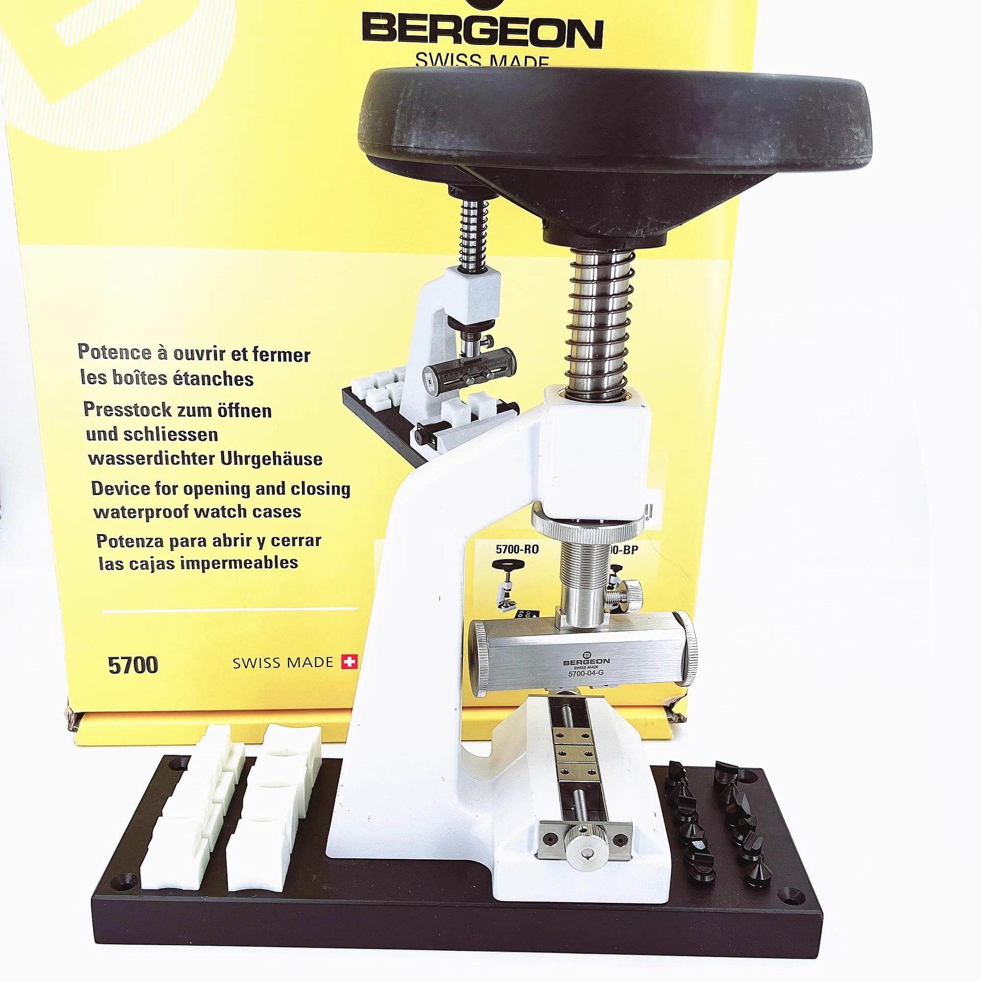 瑞士原装BERGEON5700-Z开关防水表壳机开表器压底盖机修表工具