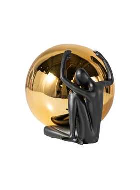 匠十三  抽象人物艺术少女人像小雕塑样板房客厅软装饰品电视柜摆