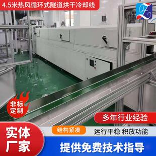 工业网带皮带式 烘干输送线隧道炉高温热风循环烘烤线烘干设备