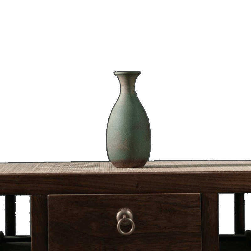 景德镇陶瓷新中式复古花瓶摆件客厅插花干花花器茶室禅意装饰品,家居饰品,花瓶,淘宝优惠券,粉丝福利购,淘宝优惠卷