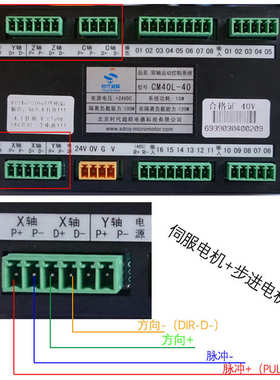 -磨床雕刻铣床控制器tc55v4系列数控轴点伺服多步进床cm40l胶1轴
