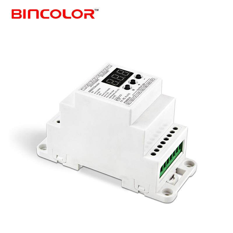 BC-835-DIN五路DMX512解码器 5通道恒压RGBW/CW解码器 （视频）