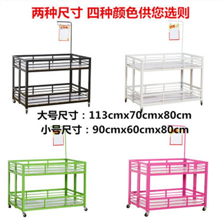 超市促销台装饰促销车服装店花车货架甩货车可移动超市展示架