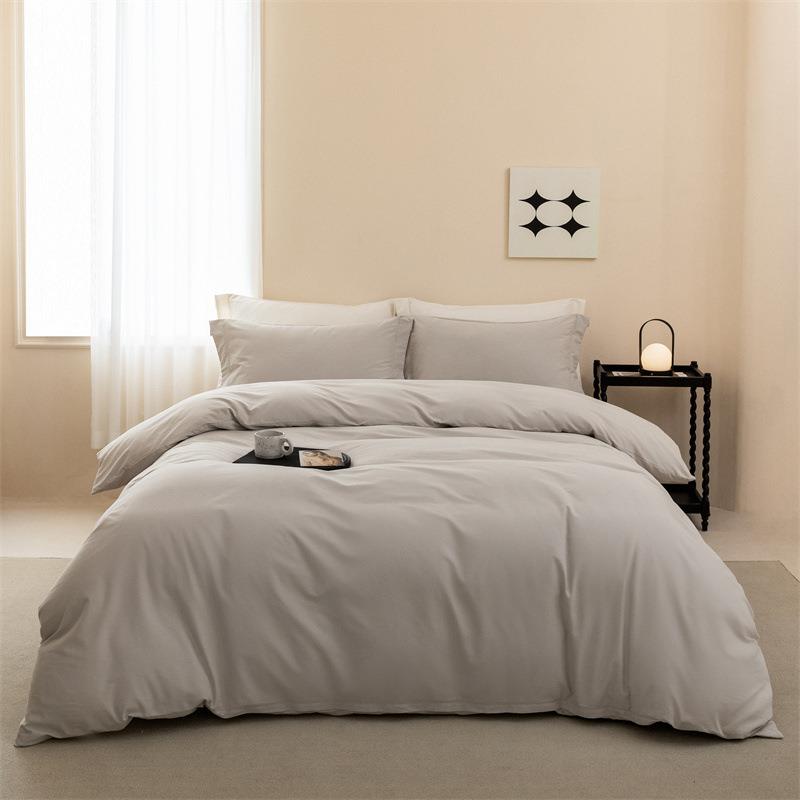 母婴级A类100S加厚纯棉磨毛四件套秋冬季加厚全棉四件套全棉被套