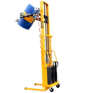 卸车圆料桶车带电子秤倒料机 装 YL450A 1半自动油桶秤翻转车称重式