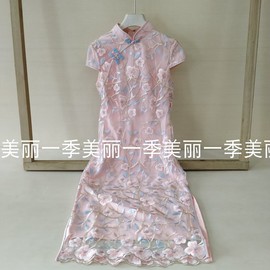 敬酒服新娘装长款旗袍，结婚礼服女大红色，演出服聚会庆典礼仪连衣裙