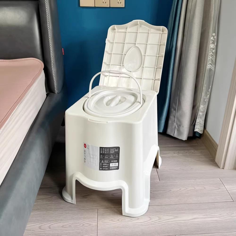 家用移动马桶老人孕妇坐便器成人痰盂整体床头卧室如厕防臭防侧翻