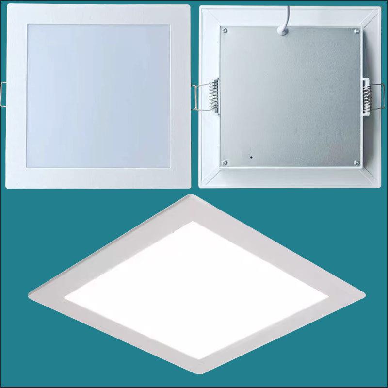 led老式带卡扣厨房灯厕所化妆室孔17x17 20x20 30x30平板灯吸顶灯