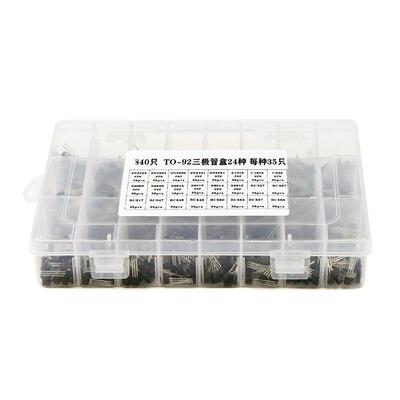 直插TO-92封装三极管2N2222A-BC558NPN小功率晶体管840样品盒