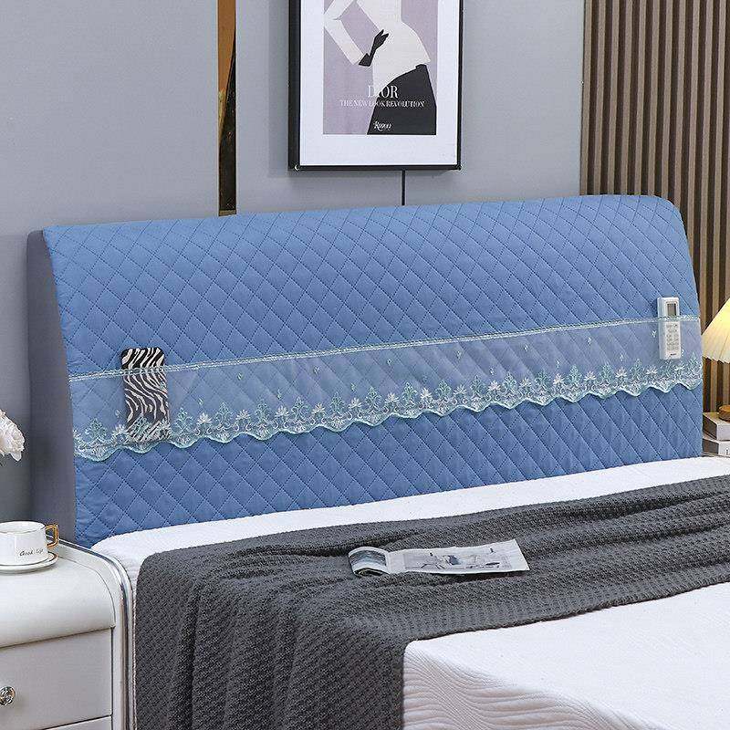 新款简约夹棉床头套罩弹力全包布艺床头罩欧式木板软包靠垫防尘罩,居家布艺,床头罩,淘宝优惠券,粉丝福利购,淘宝优惠卷