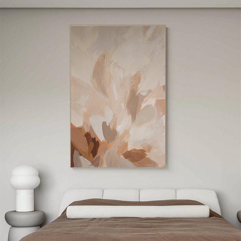 画现代奢轻客厅装饰抽象艺术奶油风餐厅高壁EVL画简约档玄关过道