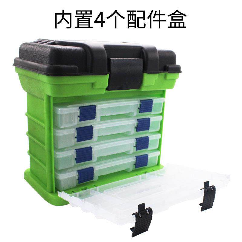 新款直销D款工厂 钓箱4层手提箱海钓工具箱渔具收纳箱户外用品