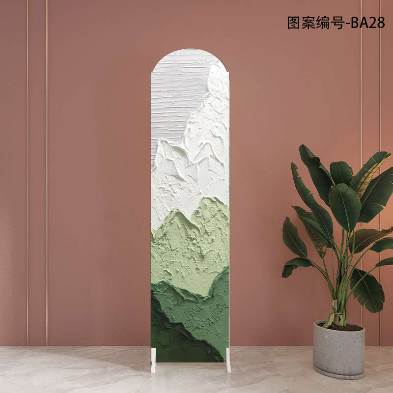 入户屏风隔断客厅小户型进门玄关折叠移动卧室遮挡家用免打孔隔断