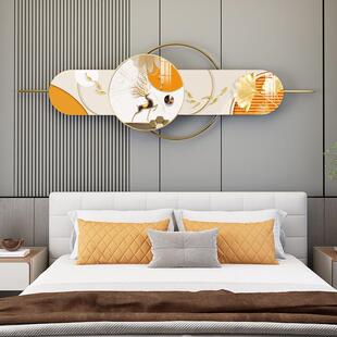 饰晶瓷画 饰画走廊卧室墙面画装 新壁款 卧室铁艺壁SSU挂体立组合装