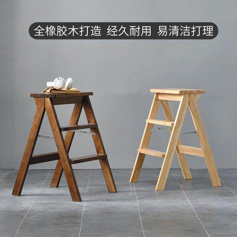 折叠凳子家用便携式实木高凳子简易梯子折叠椅简约折凳小板凳脚凳