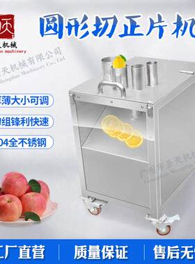 广州圣天圆形山药切片机果蔬正片机苹果柠檬水果等切圆片机