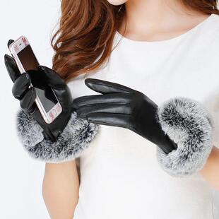 手套男保暖男加绒防寒防水防风摩托车户外骑车滑雪棉皮质御寒成人