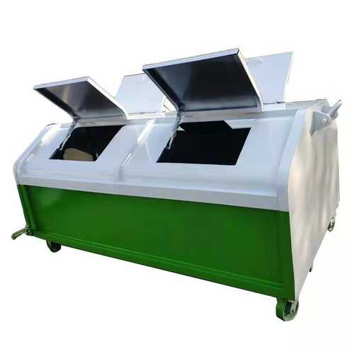 臂 勾垃圾箱 不锈钢铁皮垃圾桶垃圾户外制定移动臂收集箱车载式勾