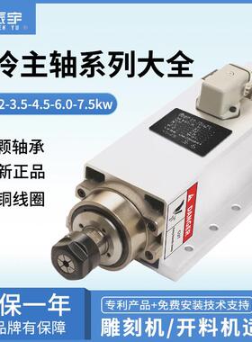 振宇方形风冷开 料机主轴电机1.5/2.2/3.5/4.5/6/7.5kw雕刻机主轴