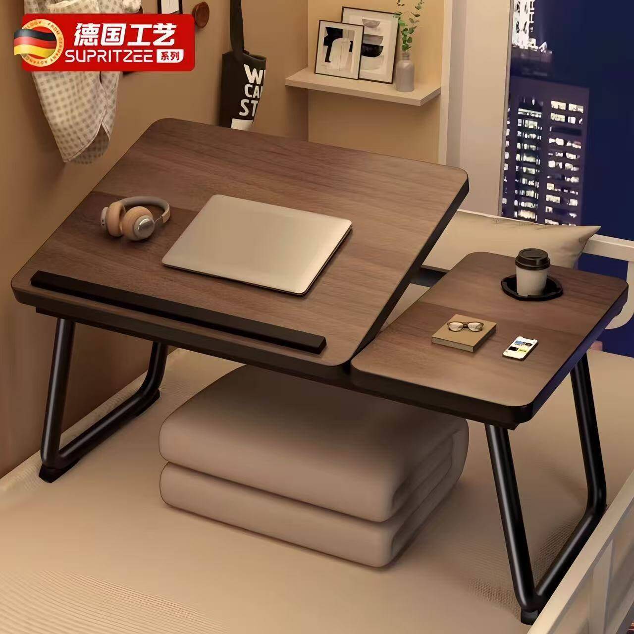 床上电脑小桌子可升降折叠卧室家用学生写字桌宿舍寝室懒人学习桌