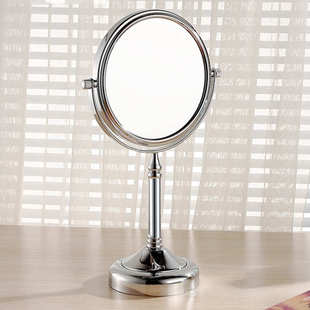 台式公主镜学生宿舍梳妆双面化妆镜超清圆形ins美容院镜子厂家