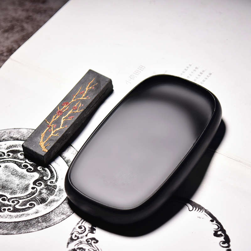 国家非物质文化遗产 砚台/素云砚/天然原石手工砚台实用文房墨盘