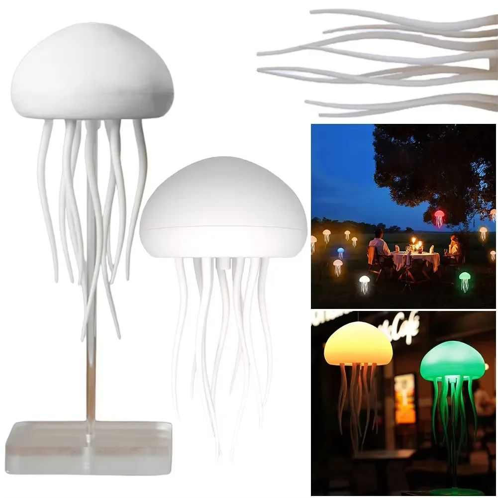 Cartoon Dancing Jellyfish Night Light RGB Gradient Cute Jell