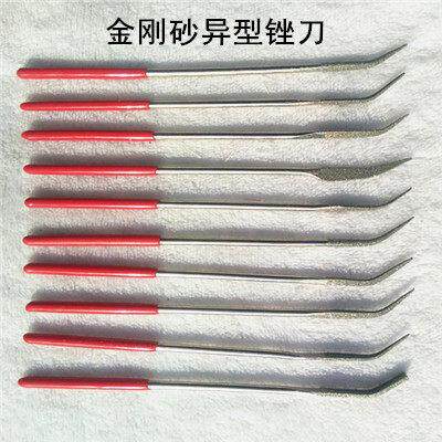 精品金刚石异形锉刀修整什锦锉 尖扁半圆三角弯锉3*140 套装特价