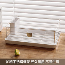 不锈钢沥水碗柜带盖筷碟装餐盘餐具厨房家用碗架置物架子碗筷收