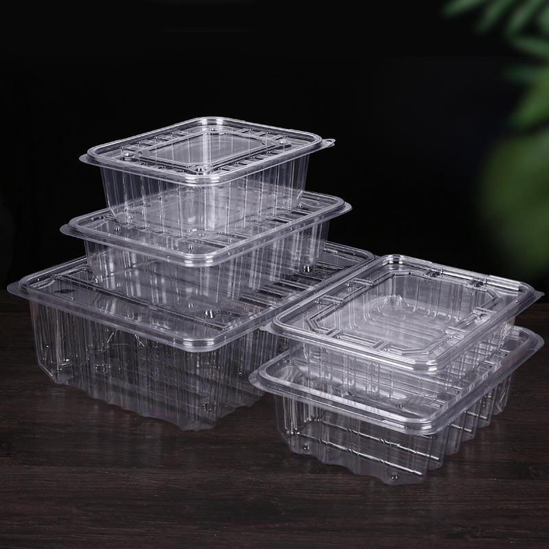 西点裂巴面包手撕麻花整理箱鲁艺老蛋糕透明塑料中大号食品周转箱