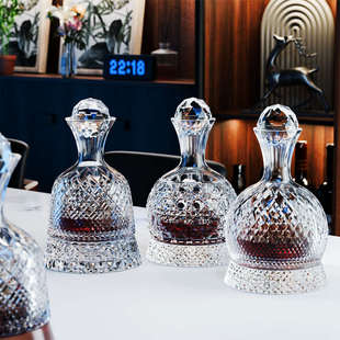 轻奢不倒翁醒酒器奢华高档红酒分酒器高端旋转葡萄酒分酒器摆件壶