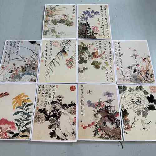 王武花卉图册复古书画真