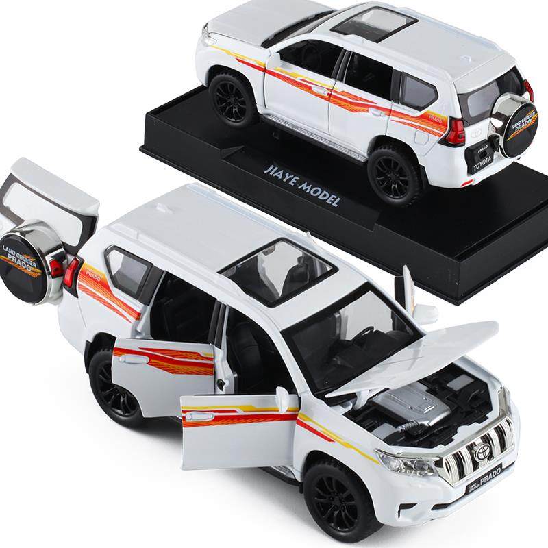 嘉业1:32合金霸道车模摆件普拉多金属玩具车酷路泽男孩汽车模型