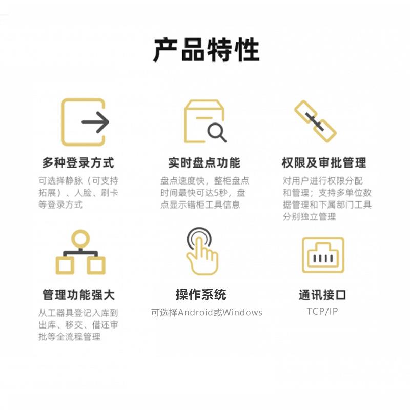 工具信息存储盘点监控分拨工厂智能制造零件仓库识别RFID工具柜