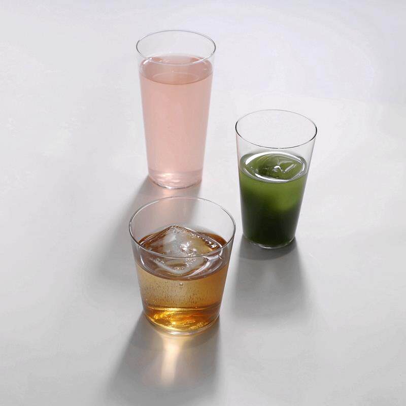 薄底透明玻璃水杯 日本石冢哨子 超薄长饮鸡尾酒杯 冰美式咖啡杯