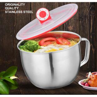 密封套装304泡面碗神器汤碗成人专用碗宿舍碗单个加厚防烫碗沥水