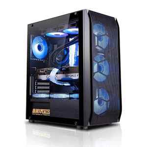金河田傲雪360水冷电竞atx电脑机箱x79X99大板E-ATX背线侧透主机