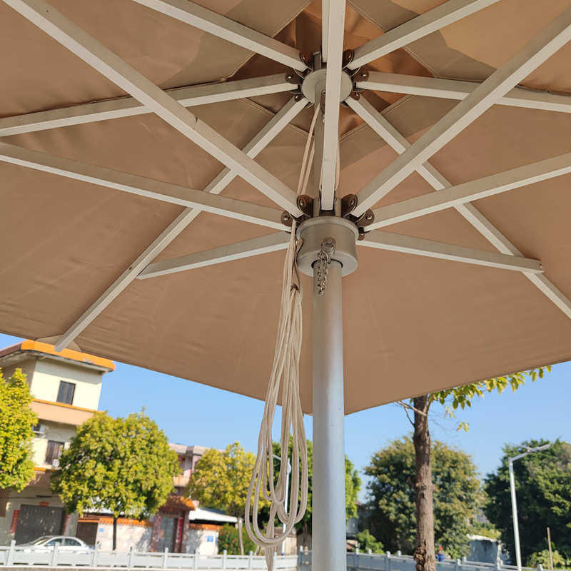 全铝合金伞架48mm中柱加粗色织布手拉绳沙滩遮阳加logo户外庭院伞,居家日用,伞,淘宝优惠券,粉丝福利购,淘宝优惠卷