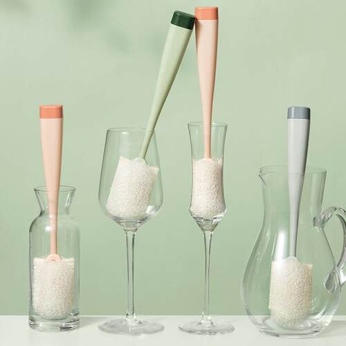 Cleaning brush for cups and kitchen, sponge scrubber, small