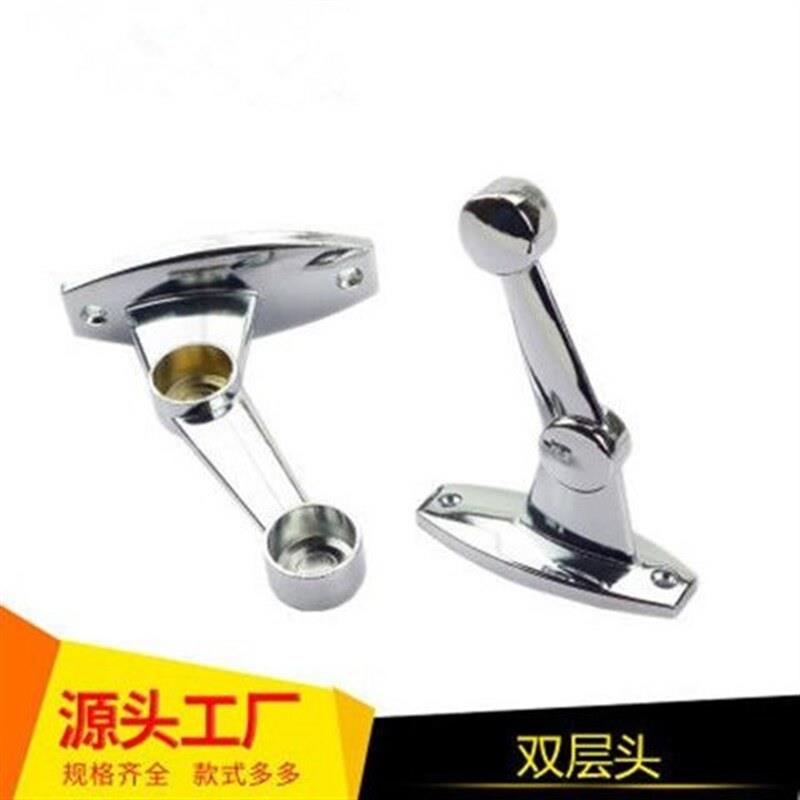 加厚不锈双圆管座毛巾座双头毛巾座圆管座钢管座挂衣杆座
