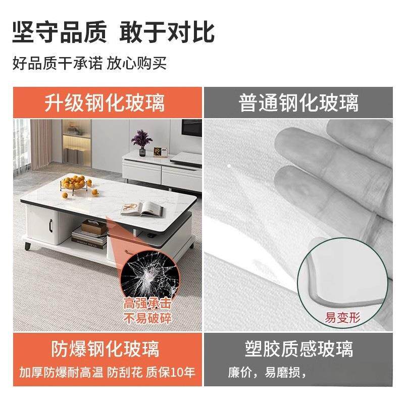 茶桌几易厅客CJ13家用小户型简桌子简约现代阳台小茶台玻璃轻奢茶