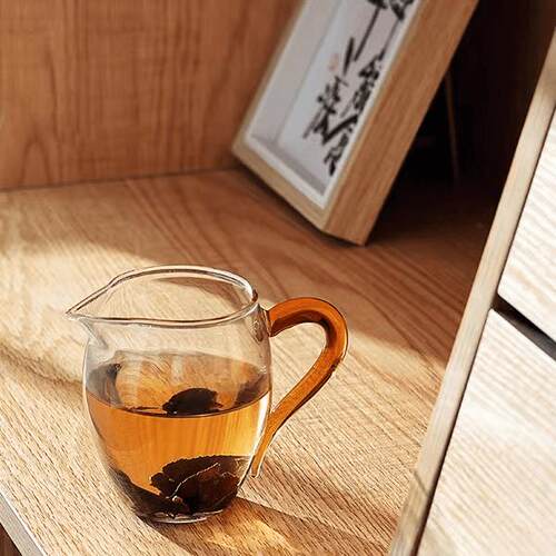公道杯玻璃加厚耐热分茶器高档过滤泡茶茶具茶杯日式茶海公杯茶漏