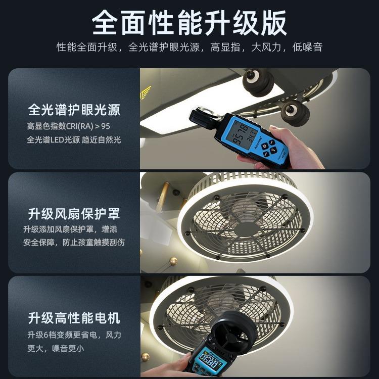 【JT-20598跨境】儿童房扇阿灯男孩卧风室飞机灯凡型达造创意吸顶