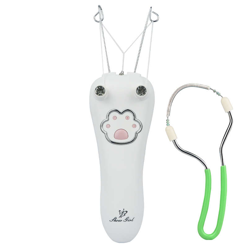 女士去脸绒毛汗毛小胡子拔唇毛神器绞毛挽脸机面部脱毛仪除毛神器